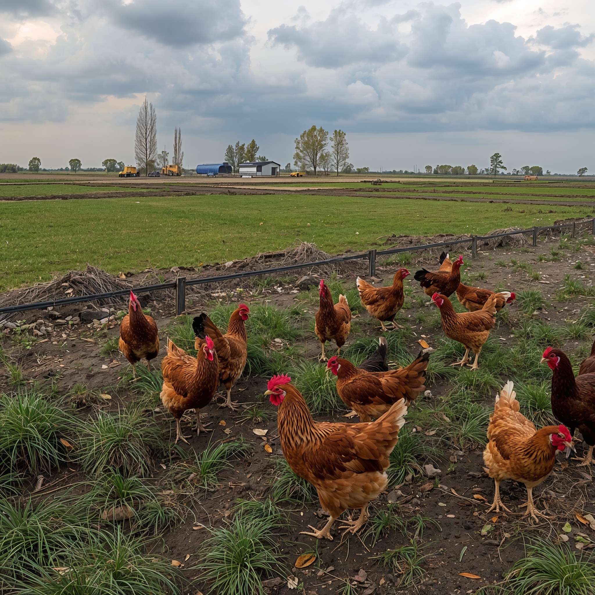 Куры на выгуле